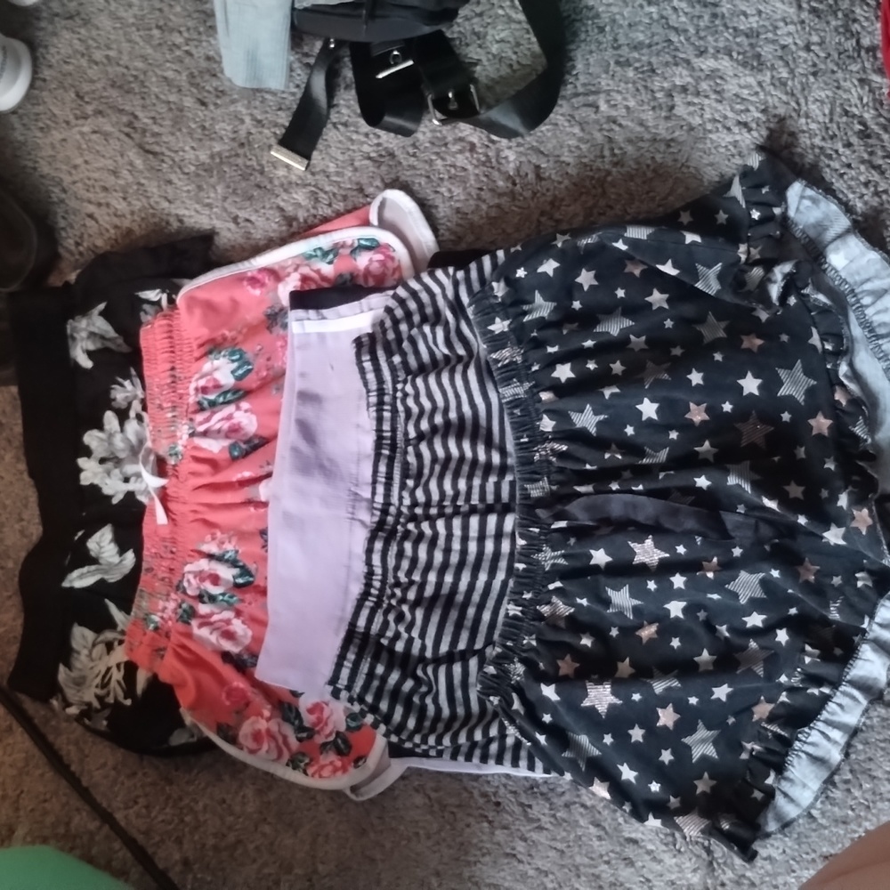 5 different pajama shorts
